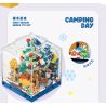 AREA-X AX0106 0106 BỐN MÙA ĐÊM ĐẦY SAO CUỐI ĐÔNG bộ đồ chơi xếp lắp ráp ghép mô hình WINTER CAMPING