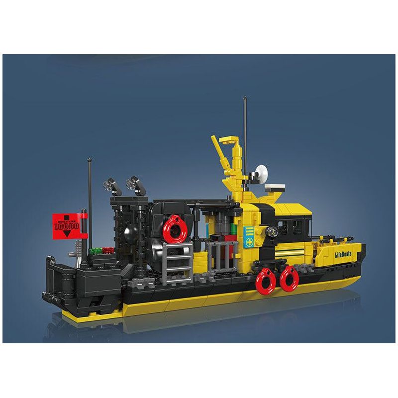 MouldKing 10080 Mould King 10080 XUỒNG CỨU SINH ĐA NĂNG NA UY bộ đồ chơi xếp lắp ráp ghép mô hình City NORWEGIAN MULTI-FUNCTIONAL LIFEBOAT Thành Phố 462 khối