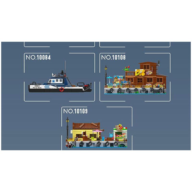 MouldKing 10080 Mould King 10080 XUỒNG CỨU SINH ĐA NĂNG NA UY bộ đồ chơi xếp lắp ráp ghép mô hình City NORWEGIAN MULTI-FUNCTIONAL LIFEBOAT Thành Phố 462 khối