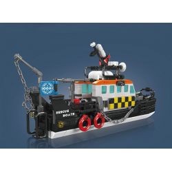 MouldKing 10081 Mould King 10081 TÀU CỨU HỘ ĐA NĂNG CỦA ANH bộ đồ chơi xếp lắp ráp ghép mô hình City BRITISH MULTI-FUNCTIONAL RESCUE BOAT Thành Phố 364 khối