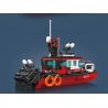 MouldKing 10082 Mould King 10082 THUYỀN CỨU HỎA bộ đồ chơi xếp lắp ráp ghép mô hình City FIRE BOAT Thành Phố 315 khối
