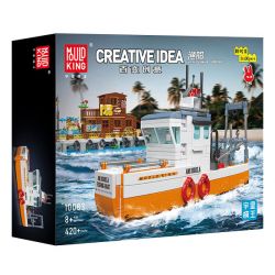 MouldKing 10083 Mould King 10083 TÀU ĐÁNH CÁ bộ đồ chơi xếp lắp ráp ghép mô hình City FISHING BOAT Thành Phố 420 khối