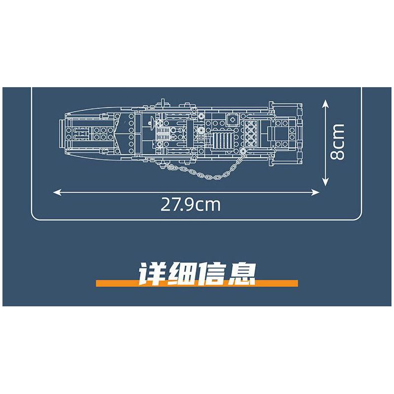 MouldKing 10084 Mould King 10084 THUYỀN CẢNH SÁT bộ đồ chơi xếp lắp ráp ghép mô hình City POLICE BOAT Thành Phố 413 khối