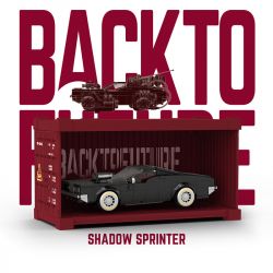 HAPPY BUILD SHINEYU XINYU PANGU PRO BLOCKS PB8801 8801 TRỞ LẠI TƯƠNG LAI SHADOWRUN bộ đồ chơi xếp lắp ráp ghép mô hình Racers BACK TO FUTURE SHADOW SPRINTER Đua Tốc Độ 574 khối