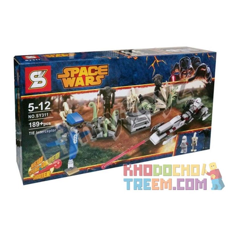 NOT Lego BATTLE ON SALEUCAMI 75037 SHENG YUAN SY SY311 xếp lắp ráp ghép mô hình TRẬN CHIẾN SALEUCAMI Ở Star Wars Chiến Tranh Giữa Các Vì Sao 183 khối