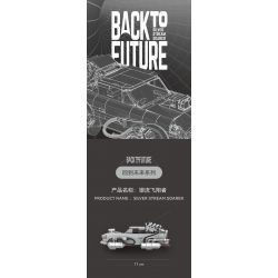 HAPPY BUILD SHINEYU XINYU PANGU PRO BLOCKS PB8802 8802 TRỞ LẠI TƯƠNG LAI SILVER STREAMER bộ đồ chơi xếp lắp ráp ghép mô hình Racers BACK TO FUTURE SILVER STREAM SOARER Đua Tốc Độ 506 khối