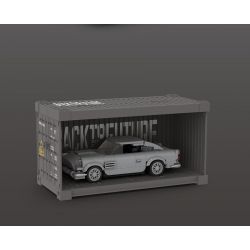 HAPPY BUILD SHINEYU XINYU PANGU PRO BLOCKS PB8802 8802 TRỞ LẠI TƯƠNG LAI SILVER STREAMER bộ đồ chơi xếp lắp ráp ghép mô hình Racers BACK TO FUTURE SILVER STREAM SOARER Đua Tốc Độ 506 khối