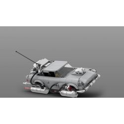 HAPPY BUILD SHINEYU XINYU PANGU PRO BLOCKS PB8802 8802 TRỞ LẠI TƯƠNG LAI SILVER STREAMER bộ đồ chơi xếp lắp ráp ghép mô hình Racers BACK TO FUTURE SILVER STREAM SOARER Đua Tốc Độ 506 khối