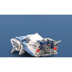 HAPPY BUILD SHINEYU XINYU PANGU PRO BLOCKS PB8803 8803 TRỞ LẠI CƠN SỐT BẠC TRONG TƯƠNG LAI bộ đồ chơi xếp lắp ráp ghép mô hình Racers BACK TO FUTURE SILVER WING CYCLONE Đua Tốc Độ 589 khối