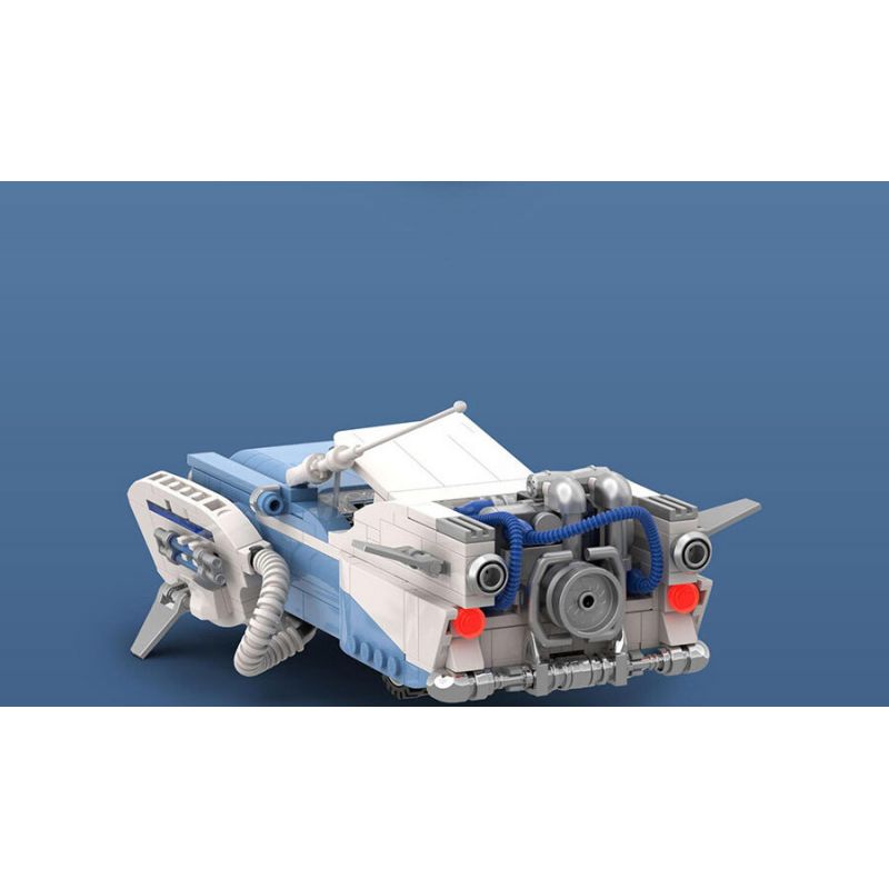 HAPPY BUILD SHINEYU XINYU PANGU PRO BLOCKS PB8803 8803 TRỞ LẠI CƠN SỐT BẠC TRONG TƯƠNG LAI bộ đồ chơi xếp lắp ráp ghép mô hình Racers BACK TO FUTURE SILVER WING CYCLONE Đua Tốc Độ 589 khối