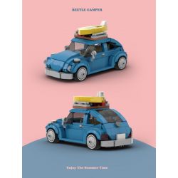 HAPPY BUILD SHINEYU XINYU PANGU PRO BLOCKS PB8805 8805 NGƯỜI CẮM TRẠI BỌ CÁNH CỨNG bộ đồ chơi xếp lắp ráp ghép mô hình Racers SUMMER TIME BEETLE CAMPER Đua Tốc Độ