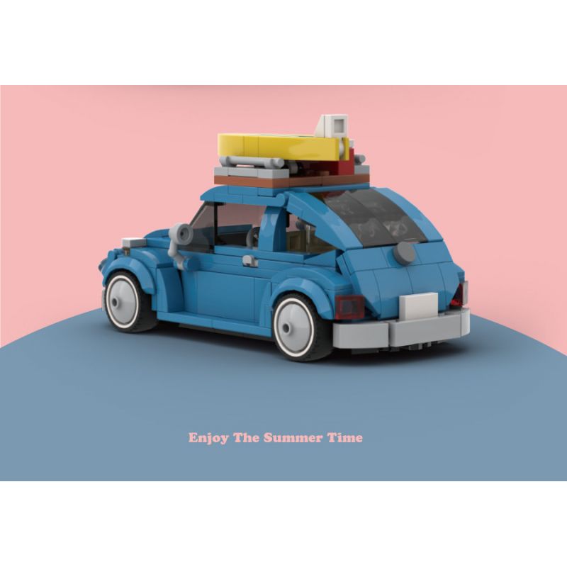 HAPPY BUILD SHINEYU XINYU PANGU PRO BLOCKS PB8805 8805 NGƯỜI CẮM TRẠI BỌ CÁNH CỨNG bộ đồ chơi xếp lắp ráp ghép mô hình Racers SUMMER TIME BEETLE CAMPER Đua Tốc Độ