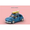 HAPPY BUILD SHINEYU XINYU PANGU PRO BLOCKS PB8805 8805 NGƯỜI CẮM TRẠI BỌ CÁNH CỨNG bộ đồ chơi xếp lắp ráp ghép mô hình Racers SUMMER TIME BEETLE CAMPER Đua Tốc Độ