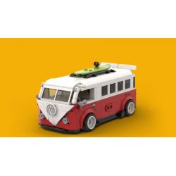 HAPPY BUILD SHINEYU XINYU PANGU PRO BLOCKS PB8807 8807 XE CẮM TRẠI T1 bộ đồ chơi xếp lắp ráp ghép mô hình Racers SUMMER TIME T1 CAMPERVAN Đua Tốc Độ