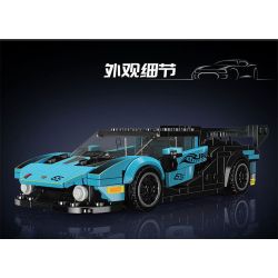 MouldKing 27065 Mould King 27065 LAMBORGHINI ESSANZE SCV12 bộ đồ chơi xếp lắp ráp ghép mô hình Racers Đua Tốc Độ 383 khối