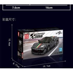 MouldKing 27068 Mould King 27068 XE THỂ THAO 488PISTA bộ đồ chơi xếp lắp ráp ghép mô hình Racers Đua Tốc Độ 358 khối