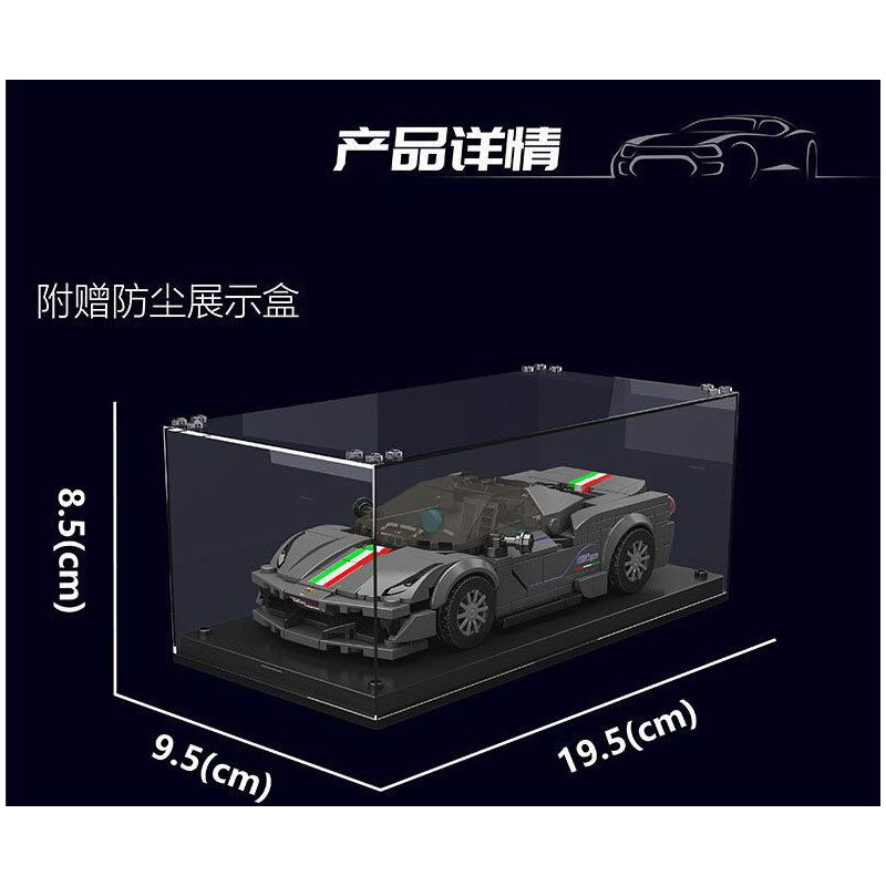 MouldKing 27068 Mould King 27068 XE THỂ THAO 488PISTA bộ đồ chơi xếp lắp ráp ghép mô hình Racers Đua Tốc Độ 358 khối