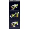 MouldKing 17014 17014S Mould King 17014 17014S MÁY GẶT bộ đồ chơi xếp lắp ráp ghép mô hình Technic HARVESTER Kỹ Thuật Công Nghệ Cao Mô Hình Phương Tiện 1265 khối