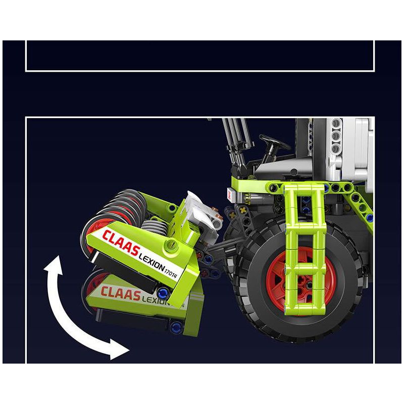 MouldKing 17014 17014S Mould King 17014 17014S MÁY GẶT bộ đồ chơi xếp lắp ráp ghép mô hình Technic HARVESTER Kỹ Thuật Công Nghệ Cao Mô Hình Phương Tiện 1265 khối