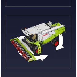 MouldKing 17014 17014S Mould King 17014 17014S MÁY GẶT bộ đồ chơi xếp lắp ráp ghép mô hình Technic HARVESTER Kỹ Thuật Công Nghệ Cao Mô Hình Phương Tiện 1265 khối