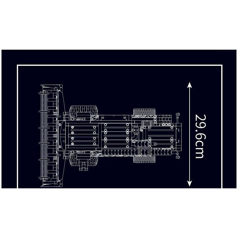 MouldKing 17014 17014S Mould King 17014 17014S MÁY GẶT bộ đồ chơi xếp lắp ráp ghép mô hình Technic HARVESTER Kỹ Thuật Công Nghệ Cao Mô Hình Phương Tiện 1265 khối