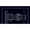 MouldKing 17014 17014S Mould King 17014 17014S MÁY GẶT bộ đồ chơi xếp lắp ráp ghép mô hình Technic HARVESTER Kỹ Thuật Công Nghệ Cao Mô Hình Phương Tiện 1265 khối