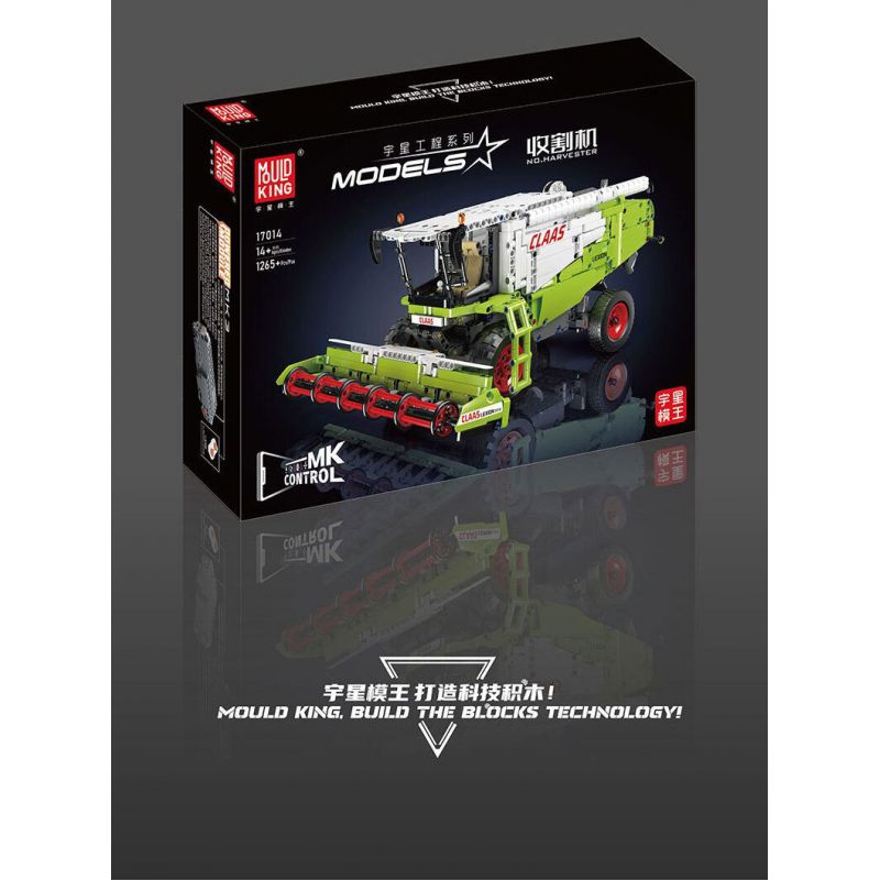 MouldKing 17014 17014S Mould King 17014 17014S MÁY GẶT bộ đồ chơi xếp lắp ráp ghép mô hình Technic HARVESTER Kỹ Thuật Công Nghệ Cao Mô Hình Phương Tiện 1265 khối