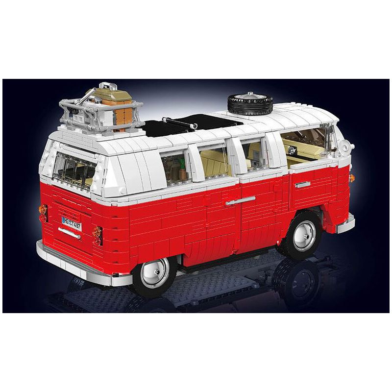 MouldKing 10030 Mould King 10030 XE TẢI T1 bộ đồ chơi xếp lắp ráp ghép mô hình Creator T1 VAN Sáng Tạo 2056 khối