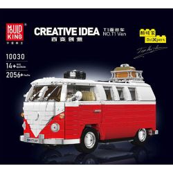 MouldKing 10030 Mould King 10030 XE TẢI T1 bộ đồ chơi xếp lắp ráp ghép mô hình Creator T1 VAN Sáng Tạo 2056 khối
