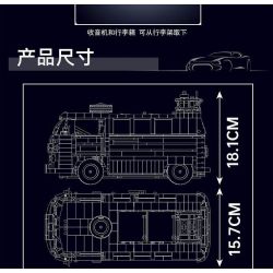 MouldKing 10030 Mould King 10030 XE TẢI T1 bộ đồ chơi xếp lắp ráp ghép mô hình Creator T1 VAN Sáng Tạo 2056 khối