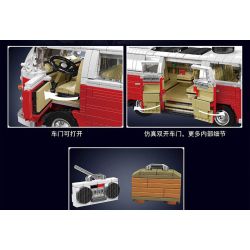 MouldKing 10030 Mould King 10030 XE TẢI T1 bộ đồ chơi xếp lắp ráp ghép mô hình Creator T1 VAN Sáng Tạo 2056 khối