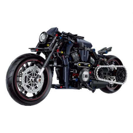 DOUBLE HEIGHT 60517 ĐÊM HARLEY LUTHERAN tỷ lệ 1:8 bộ đồ chơi xếp lắp ráp ghép mô hình Technic NIGHT LUTHER Kỹ Thuật Công Nghệ Cao Mô Hình Phương Tiện 623 khối