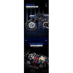 DOUBLE HEIGHT 60517 ĐÊM HARLEY LUTHERAN tỷ lệ 1:8 bộ đồ chơi xếp lắp ráp ghép mô hình Technic NIGHT LUTHER Kỹ Thuật Công Nghệ Cao Mô Hình Phương Tiện 623 khối