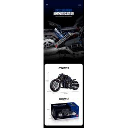 DOUBLE HEIGHT 60517 ĐÊM HARLEY LUTHERAN tỷ lệ 1:8 bộ đồ chơi xếp lắp ráp ghép mô hình Technic NIGHT LUTHER Kỹ Thuật Công Nghệ Cao Mô Hình Phương Tiện 623 khối