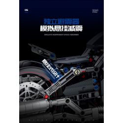 DOUBLE HEIGHT 60517 ĐÊM HARLEY LUTHERAN tỷ lệ 1:8 bộ đồ chơi xếp lắp ráp ghép mô hình Technic NIGHT LUTHER Kỹ Thuật Công Nghệ Cao Mô Hình Phương Tiện 623 khối