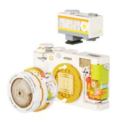 WEILE CREATION 2163 VŨ TRỤ CƠ HỌC LÀN SÓNG ÁNH TRĂNG TRẮNG RETRO bộ đồ chơi xếp lắp ráp ghép mô hình 508 khối