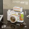 WEILE CREATION 2163 VŨ TRỤ CƠ HỌC LÀN SÓNG ÁNH TRĂNG TRẮNG RETRO bộ đồ chơi xếp lắp ráp ghép mô hình 508 khối