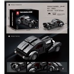 REOBRIX 807 BUGATTI ĐẠI TÂY DƯƠNG bộ đồ chơi xếp lắp ráp ghép mô hình Speed Champions Racing Cars BUGATTI ATLANTIC Đua Xe Công Thức 278 khối