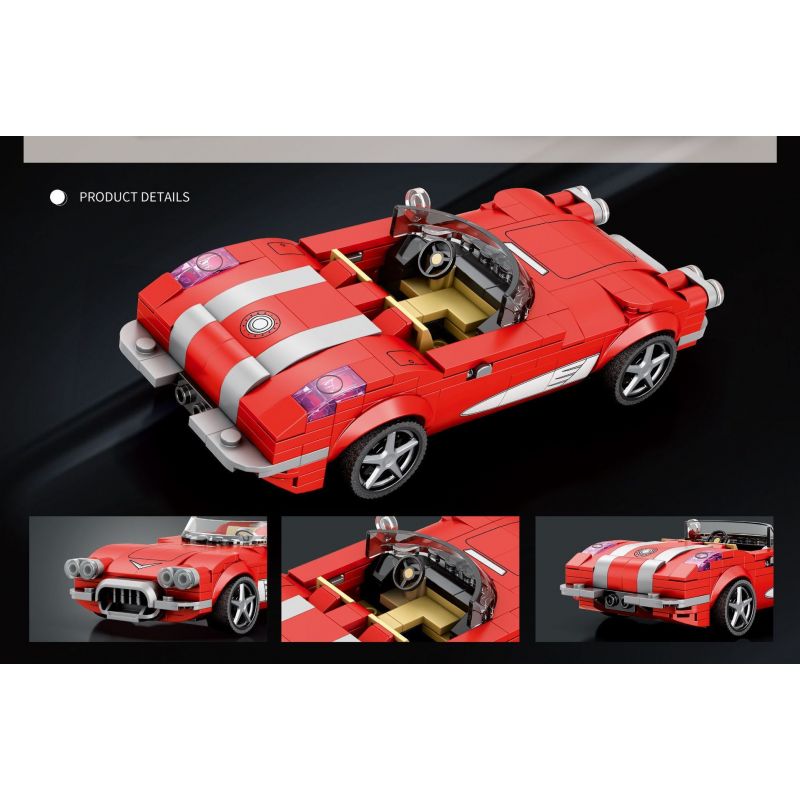 REOBRIX 808 TÀU HỘ TỐNG C1 bộ đồ chơi xếp lắp ráp ghép mô hình Speed Champions Racing Cars Đua Xe Công Thức 311 khối