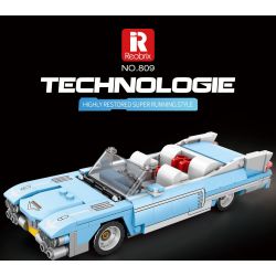 REOBRIX 809 CADILLAC ELDORADO bộ đồ chơi xếp lắp ráp ghép mô hình Speed Champions Racing Cars Đua Xe Công Thức 308 khối