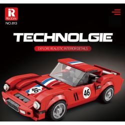 REOBRIX 813 FERRARI 250 GTO bộ đồ chơi xếp lắp ráp ghép mô hình Speed Champions Racing Cars Đua Xe Công Thức 320 khối