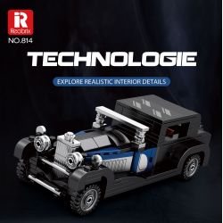 REOBRIX 814 BUGATTI LOẠI 41 ROYALE bộ đồ chơi xếp lắp ráp ghép mô hình Speed Champions Racing Cars BUGATTI TYPE 41 ROYALE Đua Xe Công Thức 249 khối