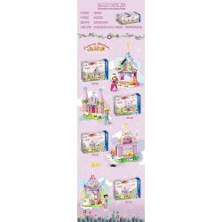 ZHEGAO 921010 CÔNG CHÚA WINDSOR LÂU ĐÀI THIÊN THẦN 4 KẾT HỢP bộ đồ chơi xếp lắp ráp ghép mô hình Girl Con Gái 328 khối