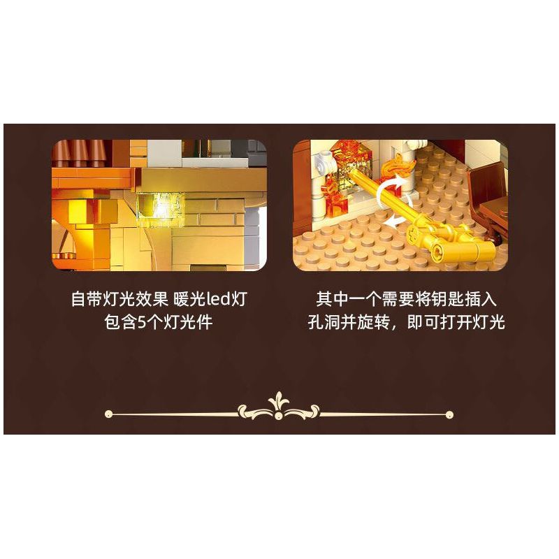 JIESTAR 57016 THƯ VIỆN CHÂU THỜI TRUNG CỔ bộ đồ chơi xếp lắp ráp ghép mô hình Creator LIBRARY EUROPEAN Sáng Tạo 3294 khối