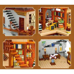 JIESTAR 57016 THƯ VIỆN CHÂU THỜI TRUNG CỔ bộ đồ chơi xếp lắp ráp ghép mô hình Creator LIBRARY EUROPEAN Sáng Tạo 3294 khối