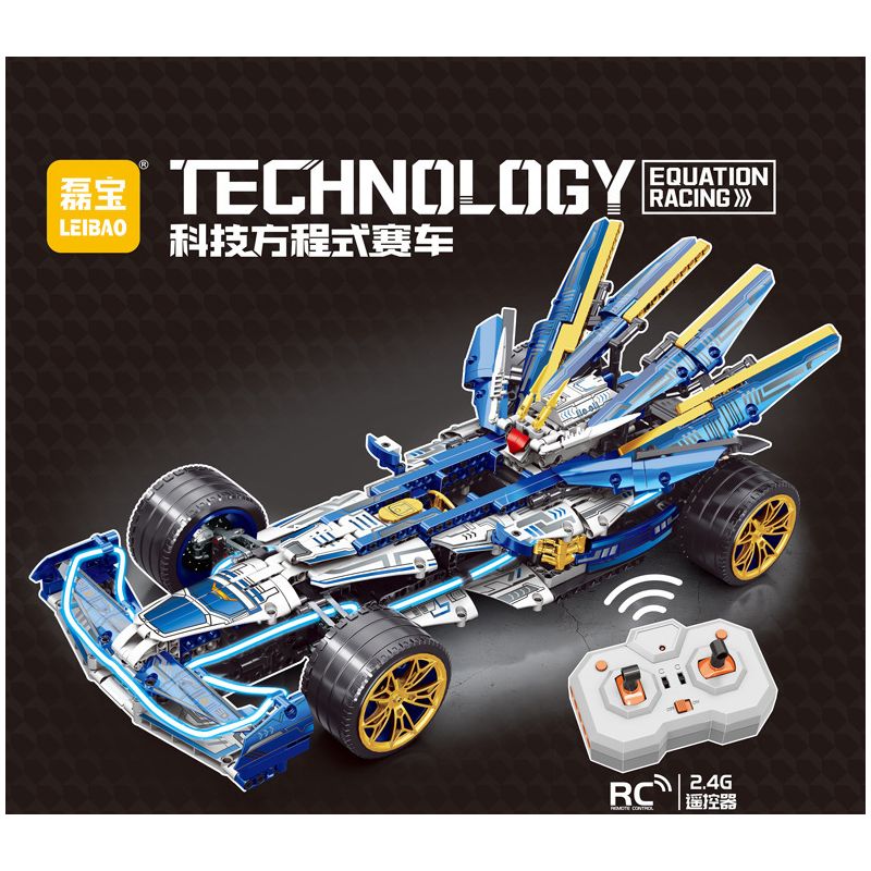 LEIBAO 8391 CÔNG NGHỆ ĐUA XE THỨC MÀU XANH bộ đồ chơi xếp lắp ráp ghép mô hình Technic Kỹ Thuật Công Nghệ Cao Mô Hình Phương Tiện 1081 khối