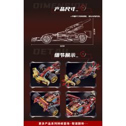 LEIBAO 8392 CÔNG NGHỆ ĐUA XE THỨC ĐỎ bộ đồ chơi xếp lắp ráp ghép mô hình Technic Kỹ Thuật Công Nghệ Cao Mô Hình Phương Tiện 1144 khối