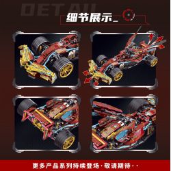 LEIBAO 8392 CÔNG NGHỆ ĐUA XE THỨC ĐỎ bộ đồ chơi xếp lắp ráp ghép mô hình Technic Kỹ Thuật Công Nghệ Cao Mô Hình Phương Tiện 1144 khối