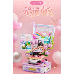 GUDI 52101 BẠN CÙNG LỚP CHU LỜI TỎ TÌNH LÃNG MẠN bộ đồ chơi xếp lắp ráp ghép mô hình CHOUCHOU 485 khối