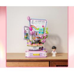 GUDI 52101 BẠN CÙNG LỚP CHU LỜI TỎ TÌNH LÃNG MẠN bộ đồ chơi xếp lắp ráp ghép mô hình CHOUCHOU 485 khối